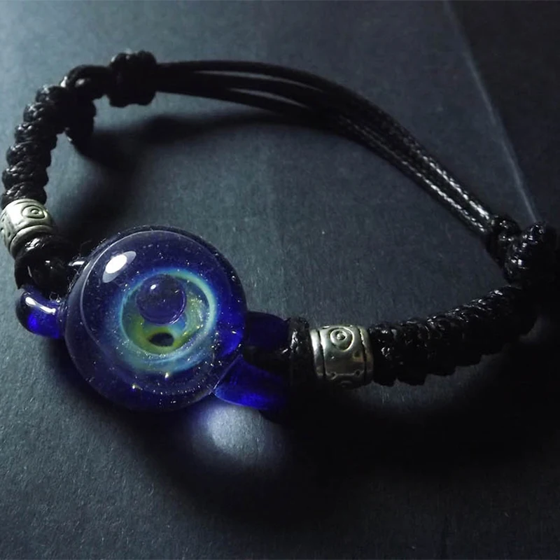 Yumdai Современный браслет со Вселенной глазированное Стекло Браслет Туманность солнце серия браслет тренд модные украшения Galaxy подарок на год