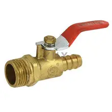 9 мм шлангов до 1/" PT Мужская резьба в линии запорный шаровой клапан