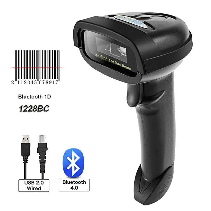NETUM RD-2013 Портативный USB проводной лазерный 1D считыватель штрих-кода и NETUM F18W беспроводной 2D QR сканер штрих-кода для POS инвентаризации