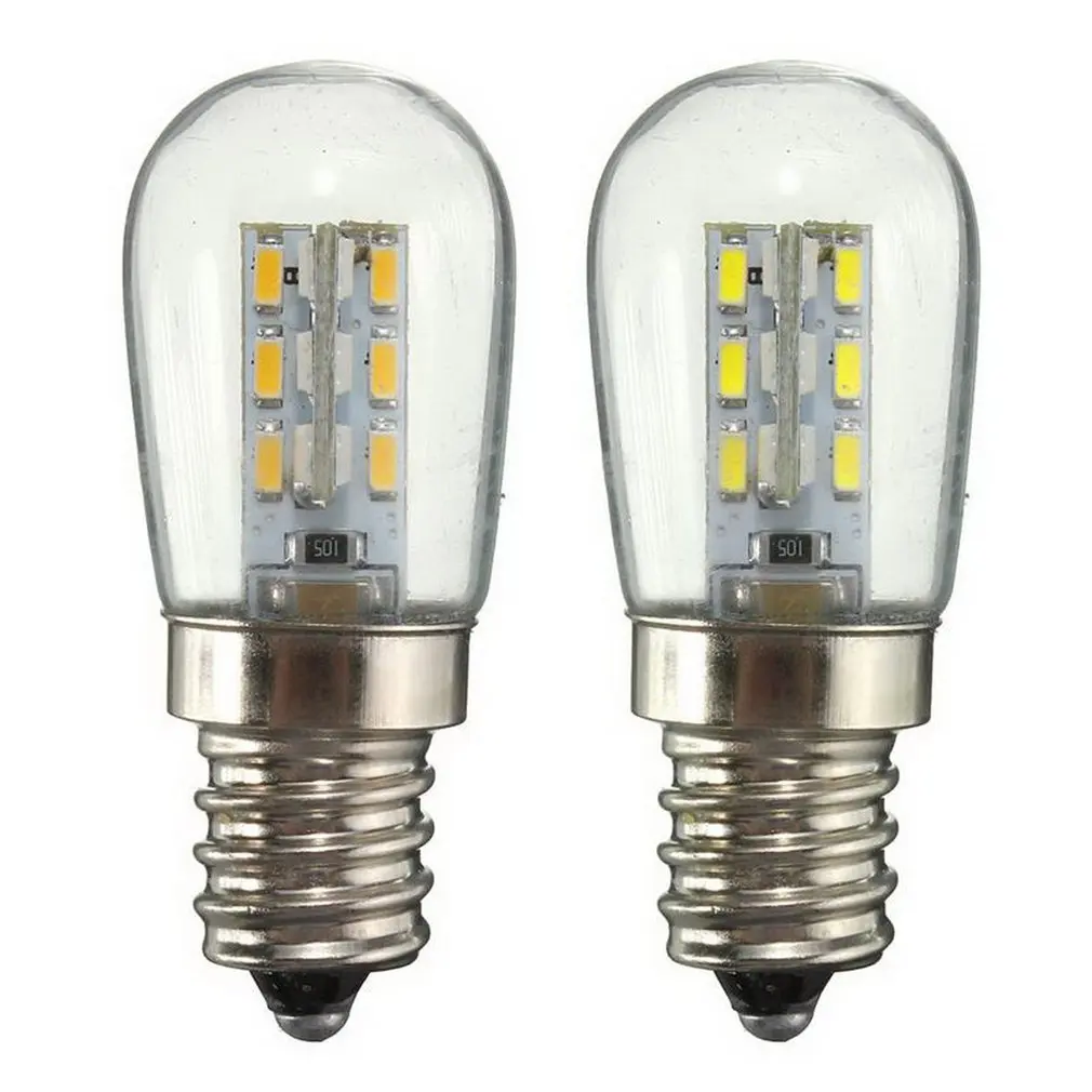 Ac220/ac110vled лампа E12 E14 Smd 24 Led высокой яркости стеклянный абажур Чистый теплый белый светильник для швейной машины Холодильник