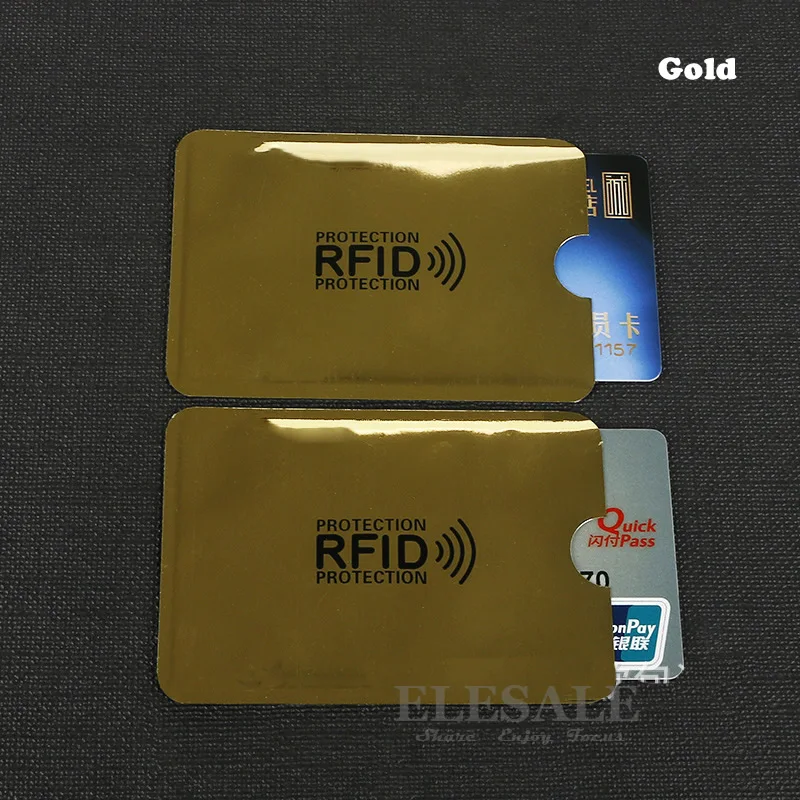 10/шт цветной анти-сканирующий рукав для карт, Кредитная RFID карта, защита, анти-магнитная алюминиевая фольга, портативный банковский держатель для карт
