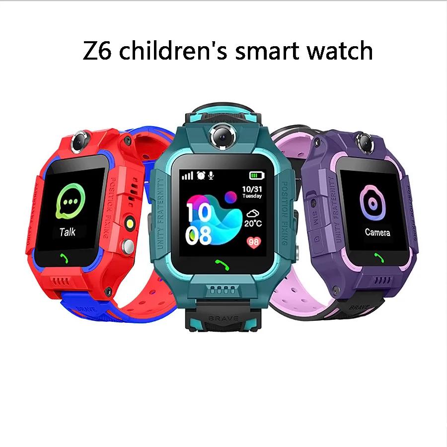 Новые Детские Смарт-часы Z6 Genius 6-го поколения позиционирование сенсорный экран