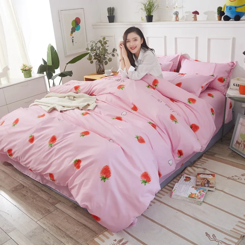 style17 Постельное белье с рисунком желтого ананаса, милый комплект постельного белья, домашний текстиль, пододеяльник, простыня, пододеяльник для детей, queen king size - Цвет: style17