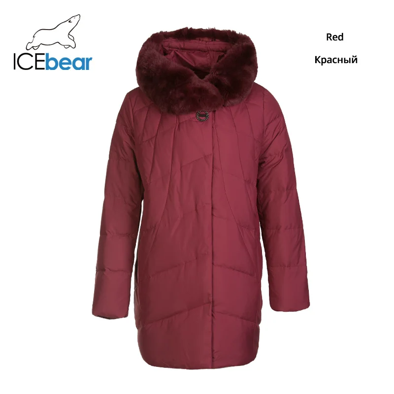 ICEbear Новинка зимнее женское пуховое пальто модные теплые женские парки Брендовая женская одежда D4YY83020Y - Цвет: 3390