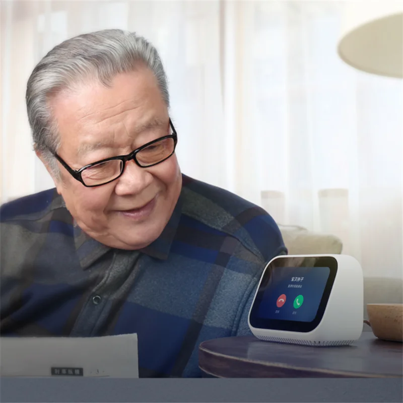  Newest Xiaomi AI Touch Screen Bluetooth 5.0 Speaker Digital Display Alarm Clock WiFi Smart Connecti