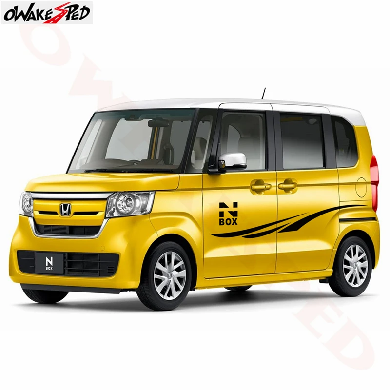 

Car Styling Side Door Racing Sport Stripes Decors Stickers For Honda N-BOX Auto Modified Accessories Vinyl Decals Sticker