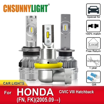 

CNSUNNYLIGHT LED Car Headlamp Bulbs For HONDA CIVIC VIII Hatchback FN FK from 2005.09 Headlight Lamps Car-Styling Foglamp Light