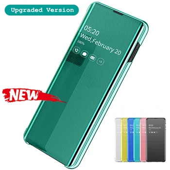

Upgraded Smart Mirror View Flip Case For Huawei P30 Pro P20 Lite Coque Smartphone Leather Cover Cases Mobile funda For P20 P30
