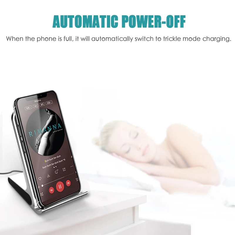 QI вертикальное Быстрое беспроводное зарядное устройство для iPhone X XR 8Plus Электрический беспроводной зарядный блок для samsung S8/S9 кронштейн для телефона