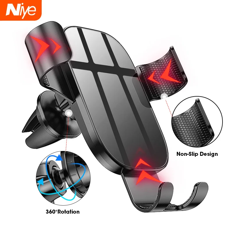 Car Holder for In Air Vent Gravity Holders Support Auto Locking Phone Stand Not Magnetic Bracket Smartphone Accessories | Мобильные