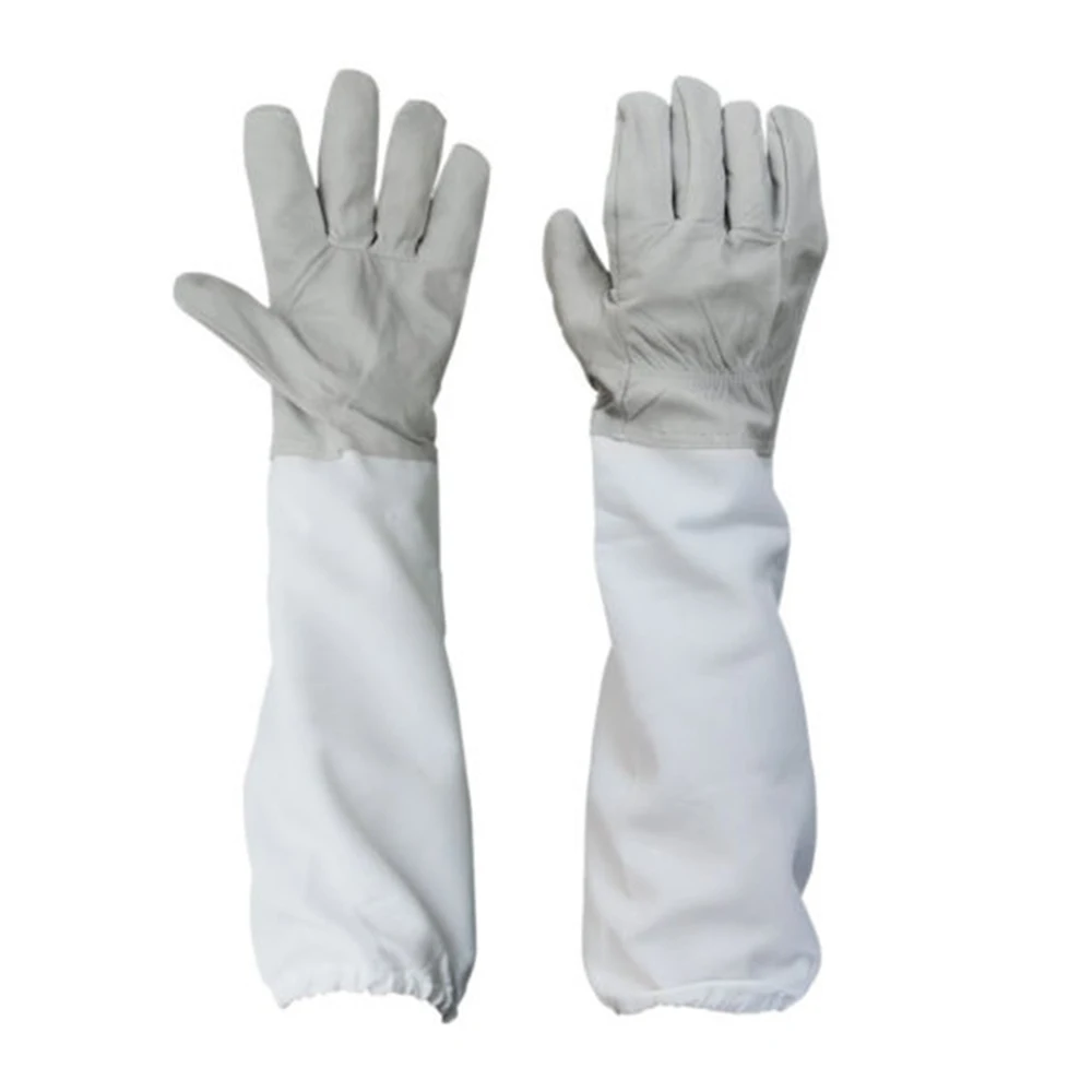 1 пара овчины перчатки пчеловодства инструменты для пчеловодства защитные инструменты Анти-пчела разбивая защитные перчатки