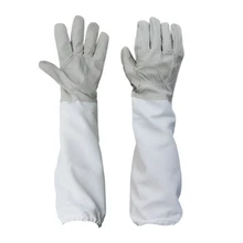 1 пара овчины перчатки пчеловодства инструменты для пчеловодства защитные инструменты Анти-пчела разбивая защитные перчатки