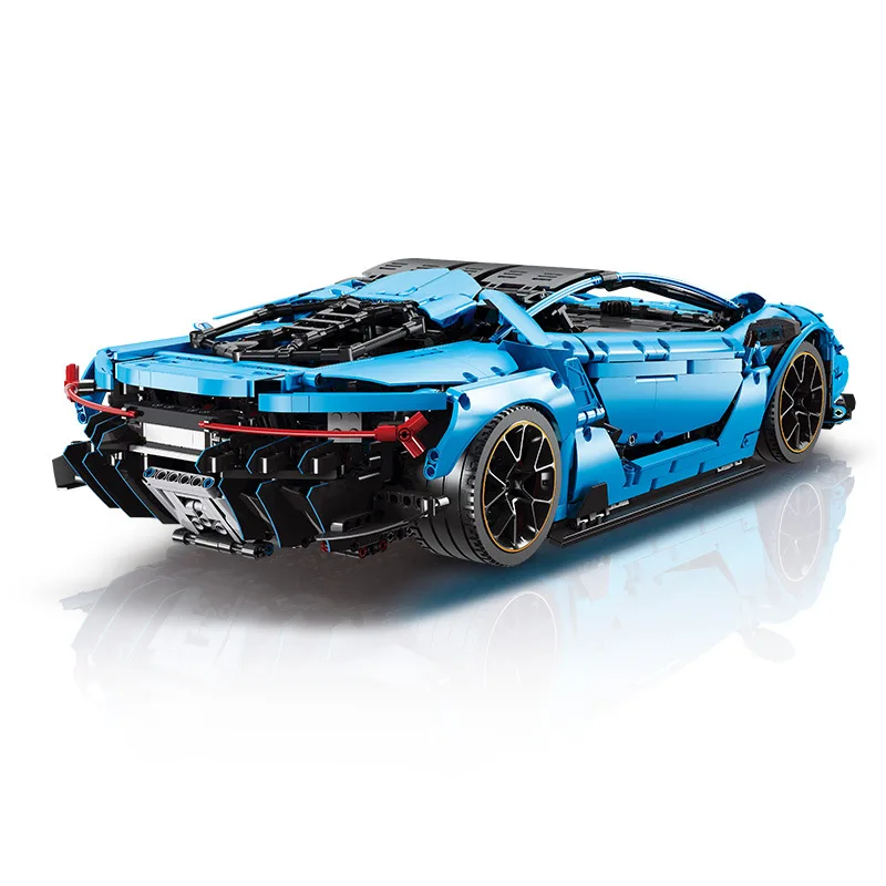 Супер 18k MOC 39933 Гоночная машина Lamborghinis blue century из коровьей кожи с оригинальной