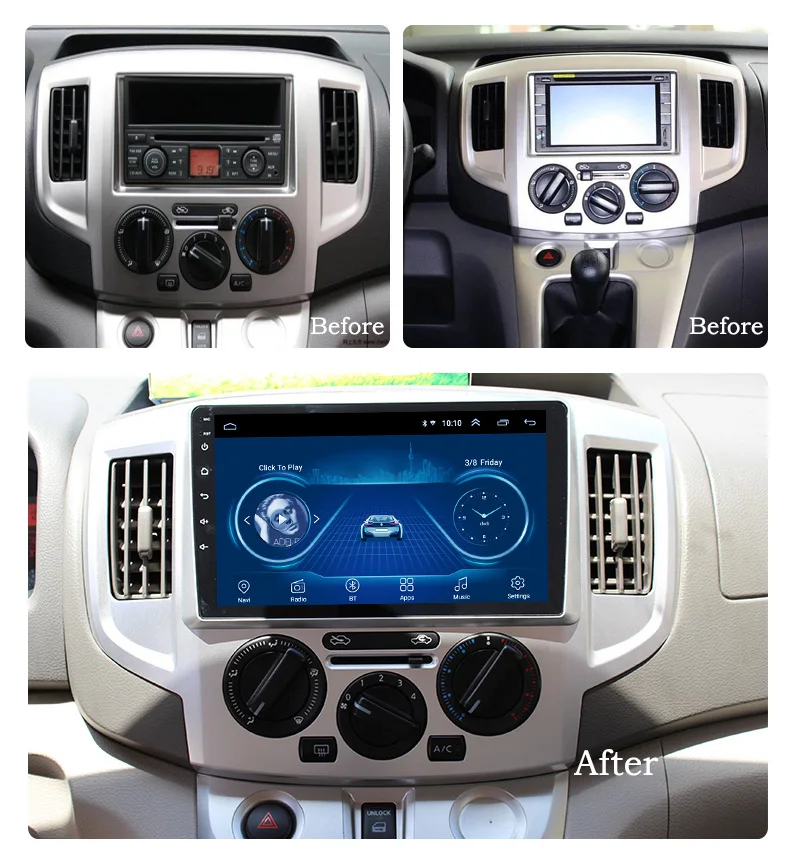 9 дюймовый автомобильный GPS навигатор wanqi 8 1 для Nissan NV200 2014 2018 с поддержкой стерео