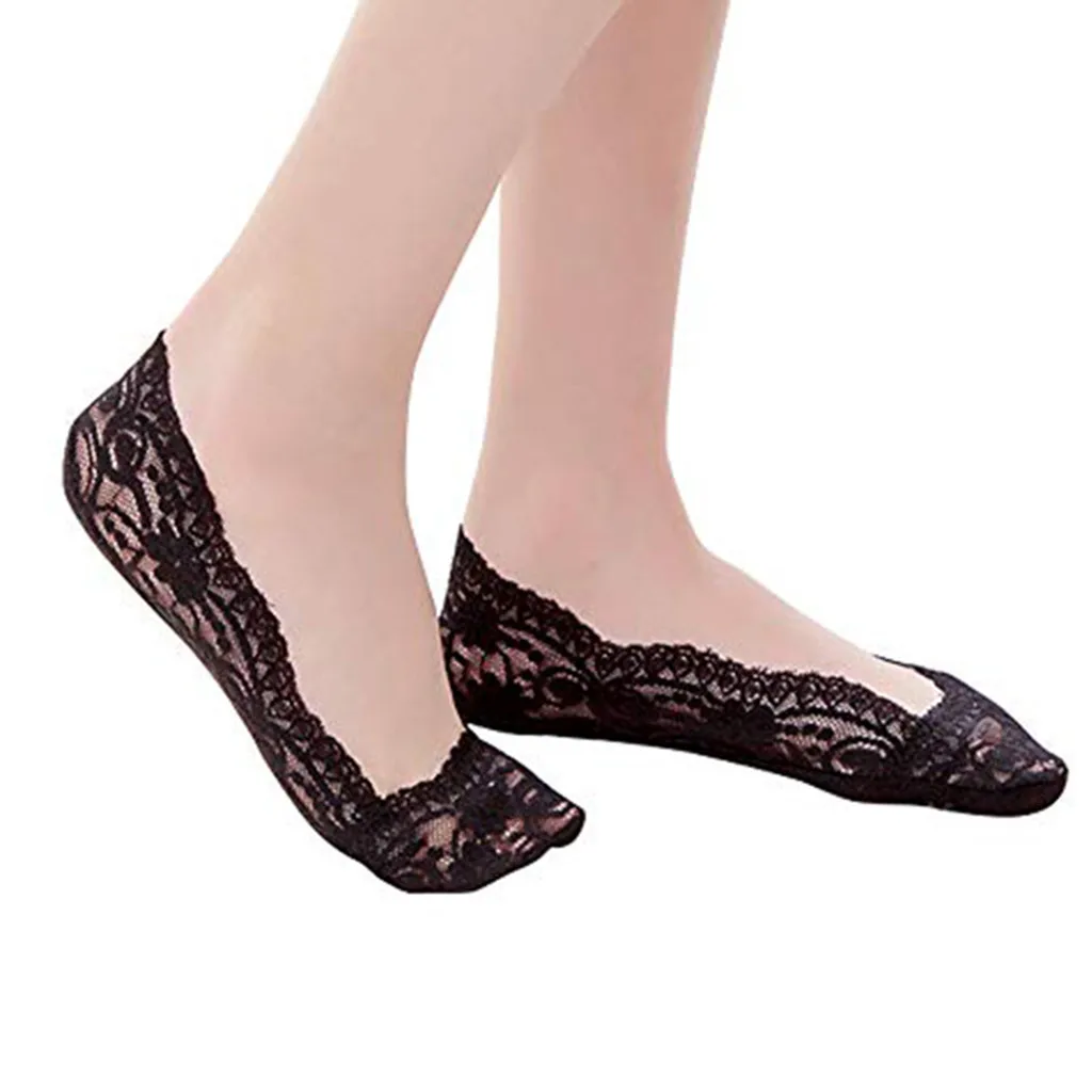 10 шт. носки летние тонкие кружевные невидимые носки женские короткие носки дышащие мягкие кружевные носки calcetines mujer#4