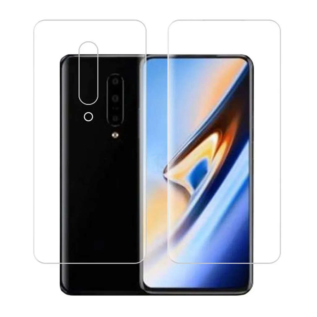 Защитная пленка Ouhaobin для Oneplus 7 Pro Прозрачная мягкая Гидрогелевая из ТПУ с задней