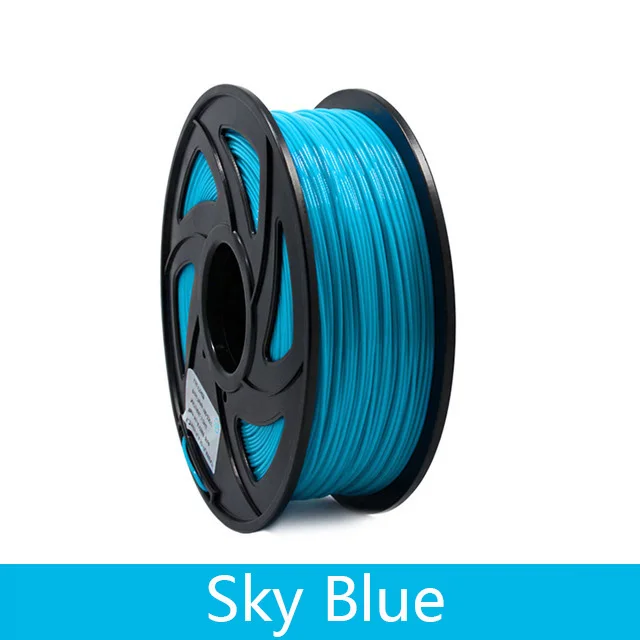 Sky Blue 3d принтер 1 кг 1,75 мм PLA нити печатные материалы красочные для 3d принтер Экструдер ручка Радуга пластиковые аксессуары красный серый - Цвет: Sky Blue