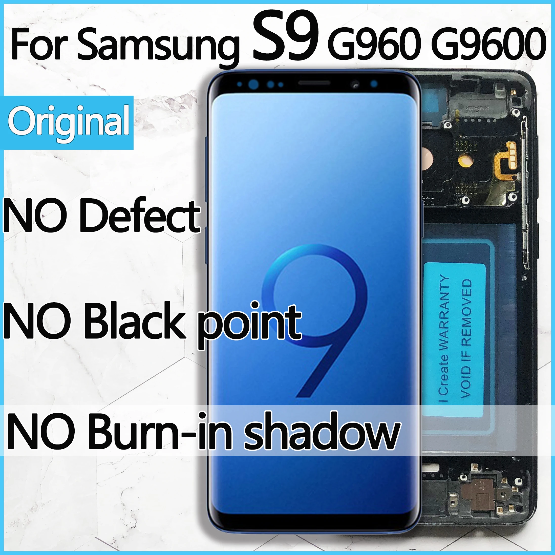 Оригинальный AMOLED сменный ЖК-дисплей для SAMSUNG Galaxy S9 сенсорный экран дигитайзер с