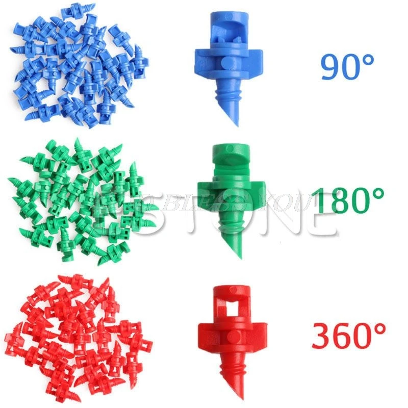 

25Pcs Sprayer Nozzle Jet Mister Cloning Machine Hydroponic 90/180/360 Degree Drop Ship