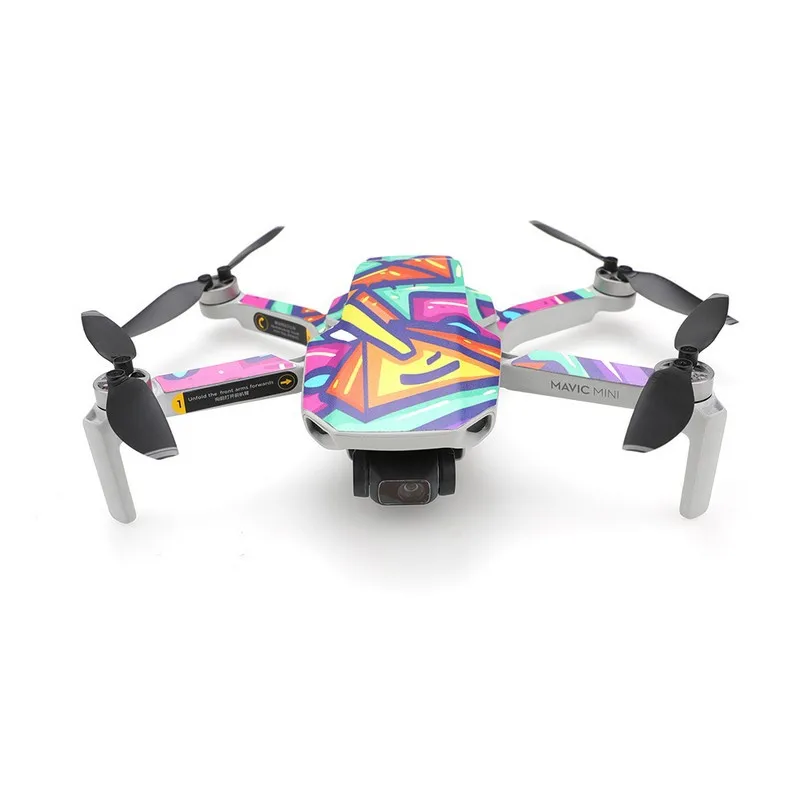 JINSERTA наклейка пленка для DJI Mavic Mini красочные граффити кожи обертывание протектор для дрона тела рука дистанционного управления для Mavic Mini