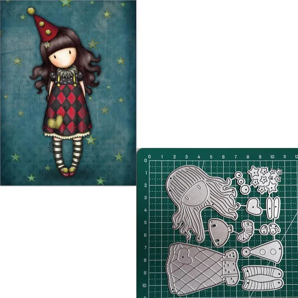 

152 doll Girls Photo Card Paper Embossing Craft DIY Dies Metal Cutting Dies Stencil make Scrapbooking Cut 2019 new