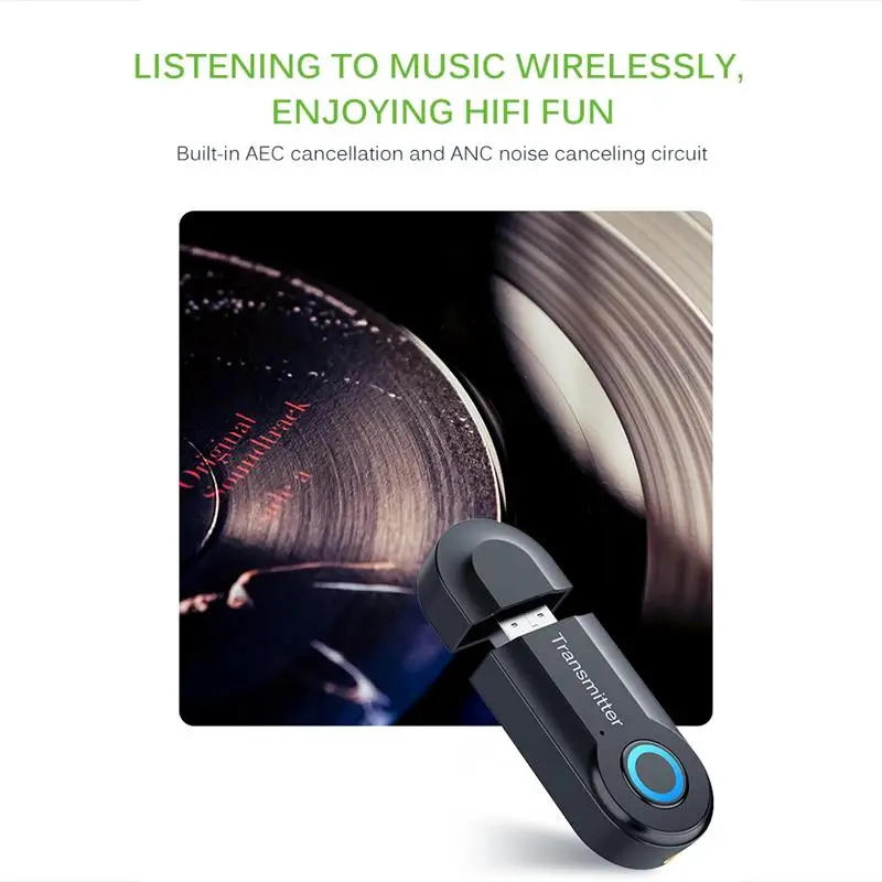 Беспроводной Bluetooth передатчик аудио адаптер Bluetooth стерео аудио передатчик BT09B адаптер для наушников для автомобиля ТВ компьютера