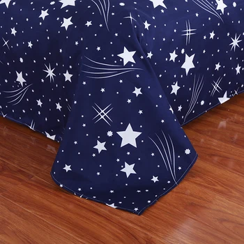 

Printed Blue Star Meteor Shower Bedding Set Duvet Cover Sets Pillowcases Bedsheet Set King Size Bedding Sets Luxury AA1