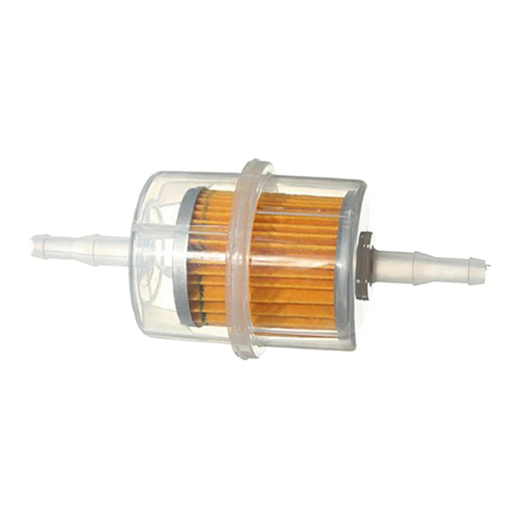 Motorcycle Car Inline Gas Fuel Petrol Filter Universal for 6mm 8mm Pipes