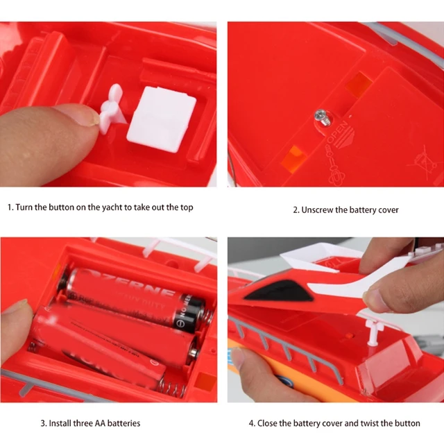 Model Under Water Vehicle Remote Control Speedboat Wireless Novelty Creative Toys Party Favors for Kids Gift 3