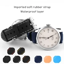 20 мм 22 мм Универсальные силиконовые ремешки для часов Seiko Sport Rubber For Breitling ремешок для часов samsung gear S3 браслет синий