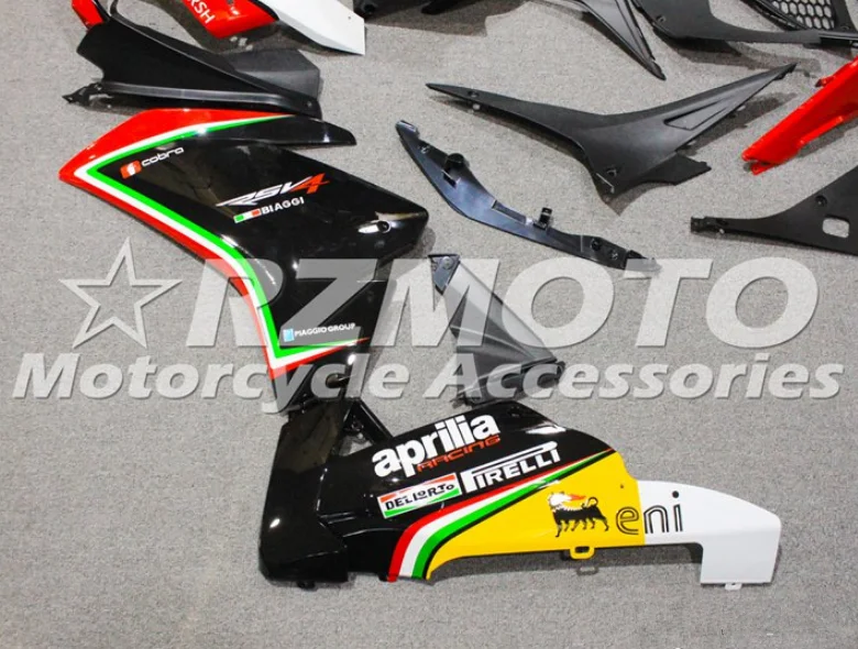 Литьевая Форма ABS Обтекатели комплект подходит для Aprilia RSV4 1000 2009- 09 10 11 12 13 14 на заказ красный черный
