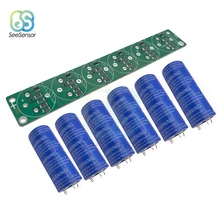 6 шт./компл. сверх яркий конденсатор 2,7 в 650F 38*88 мм супер конденсаторы с защитной платой для автомобиля авто блок питания