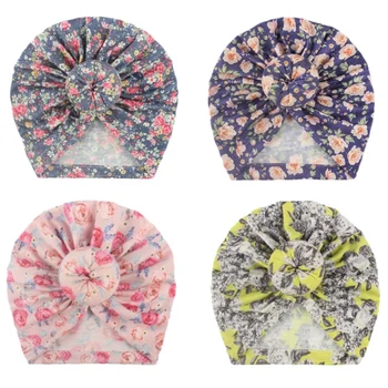 

4 Pcs Newborn Headband Hat Baby Hat Infant Turban Knot Headband Accessoire Head Wrap Headbands Cap