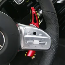 Лопастное переключение для Mercedes-Benz A Class W177 Sedan V177 MB A180 A180d A200 A250 2019 2020 автомобильные наклейки на рулевое колесо переключатель передач DSG Лопастное переключение для Mercedes-Benz A Class W177 Sedan V177 MB A180 A180d A200 A250 2019 2020 автомобильные наклейки на рулевое колесо переключатель передач DSG