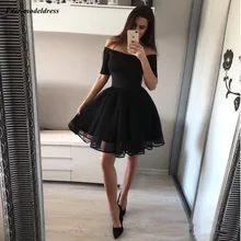 Винтажные короткие платья для выпускного с открытыми плечами А-силуэта платья для выпускного вечера с рукавами дешевые индивидуальные Формальные платья для вечеринок