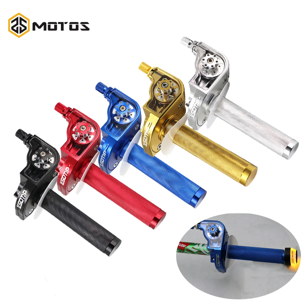 ZS MOTOS 22mm Handlebar CNC Aluminum Throttle Grip Quick Twister Settle For CRF50 70 110 IRBIS 125 250 Dirt Pit Bike Motorcycle ZS MOTOS 22mm Handlebar CNC Aluminum Throttle Grip Quick Twister Settle For CRF50 70 110 IRBIS 125 250 Dirt Pit Bike Motorcycle