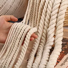 Cotton Rope Cords Bag Twisted Home-Textile-Accessories 10MM/12MM for DIY 5/10M