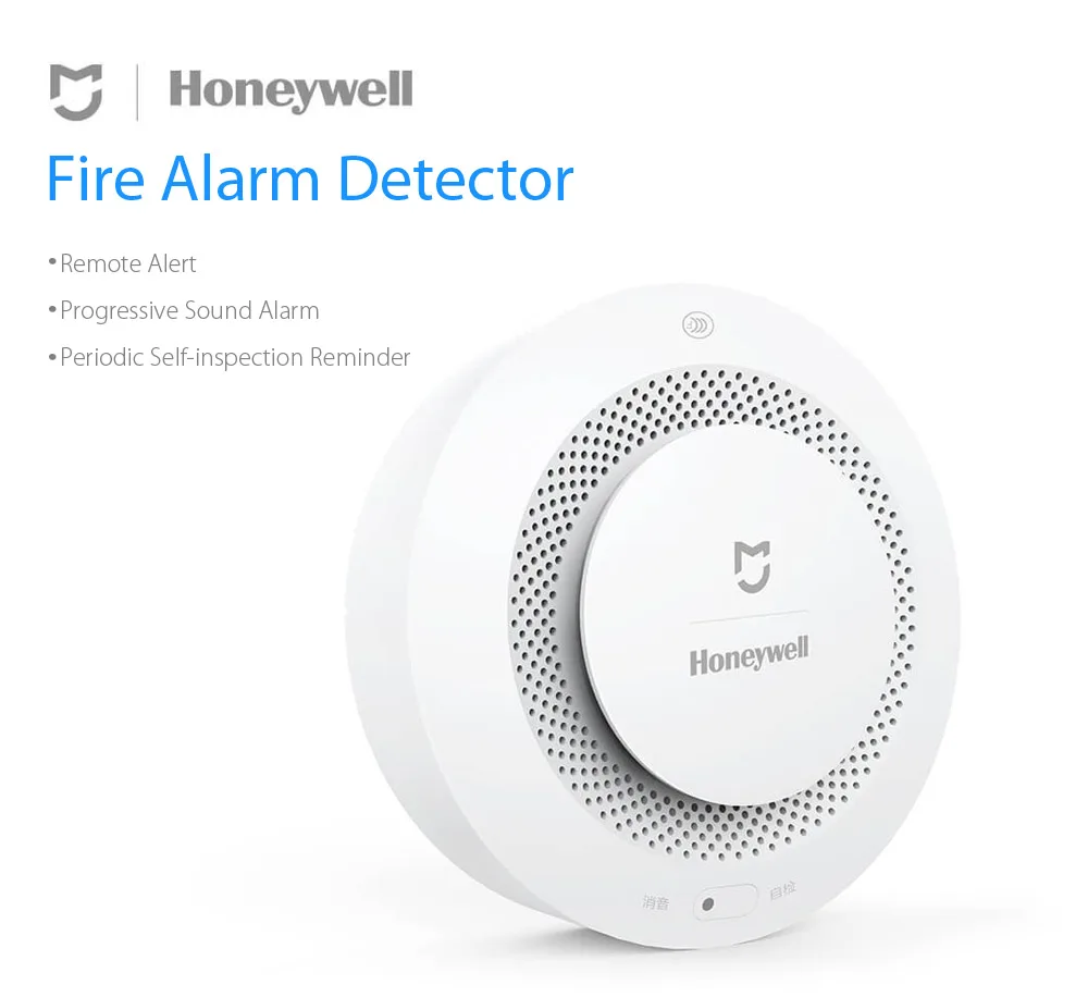 Original Xiaomi Mijia Honeywell Smoke Detector Fire Alarm Smart Home Remote Control Work With Gateway Audible Self Check (5)