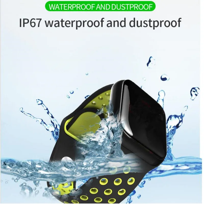 F8 Sport Smart Watch IP67 Waterproof watches Heart rate Full Touch Screen Smartwatch for Apple Android Watch PK B57 w34 iwo 8