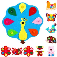 

Children's Early Education Life Common Sense Learning DIY Educational Toys Felt Cloth Learning Button Buckle Zipper Teaching Toy
