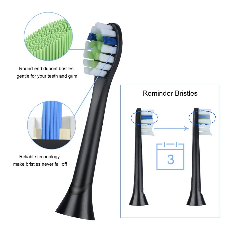 4 шт. сменные насадки для щеток с колпачками для Phillips Sonicare DiamondClean ProtectiveClean электрическая зубная щетка премиум-версии