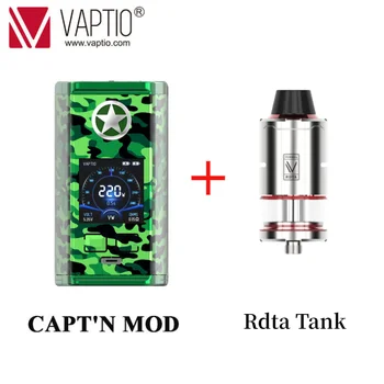 

[Send Tank]Electronic Cigarette Vaporizer Vaptio Captain 220W Vape Mod Support RTA RDA RDTA Atomizer No Battery