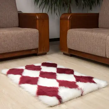 

NEW Hairy Carpet Rectangular Carpets Faux Fur Living Room Rugs Bedroom Mats
