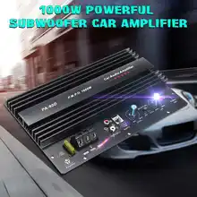 Amplificador Digital de Audio para coche, Subwoofers de 10 pulgadas, potente amplificador de potencia de Audio para coche, 12V, 1000W
