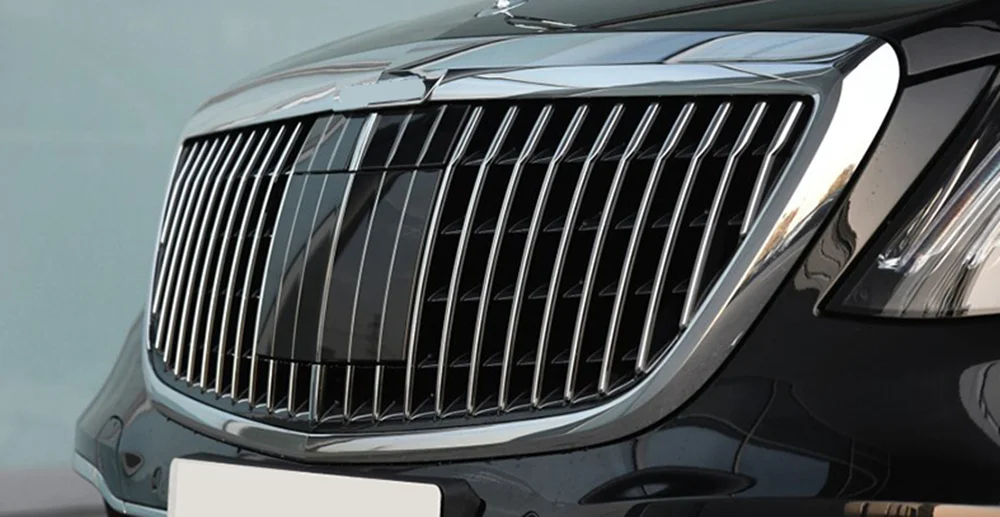 Полностью хромированный гриль GT для Mercedes W222 S Class S350 S400 S450 S500 S680 гриль 2013- передний бампер гоночные решетки с акк