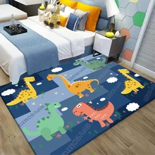 Мультяшный детский коврик для спальни, подарок для мальчиков, Dinosuar, детский коврик для игры в ползание, коврик для украшения дома, ковер для гостиной