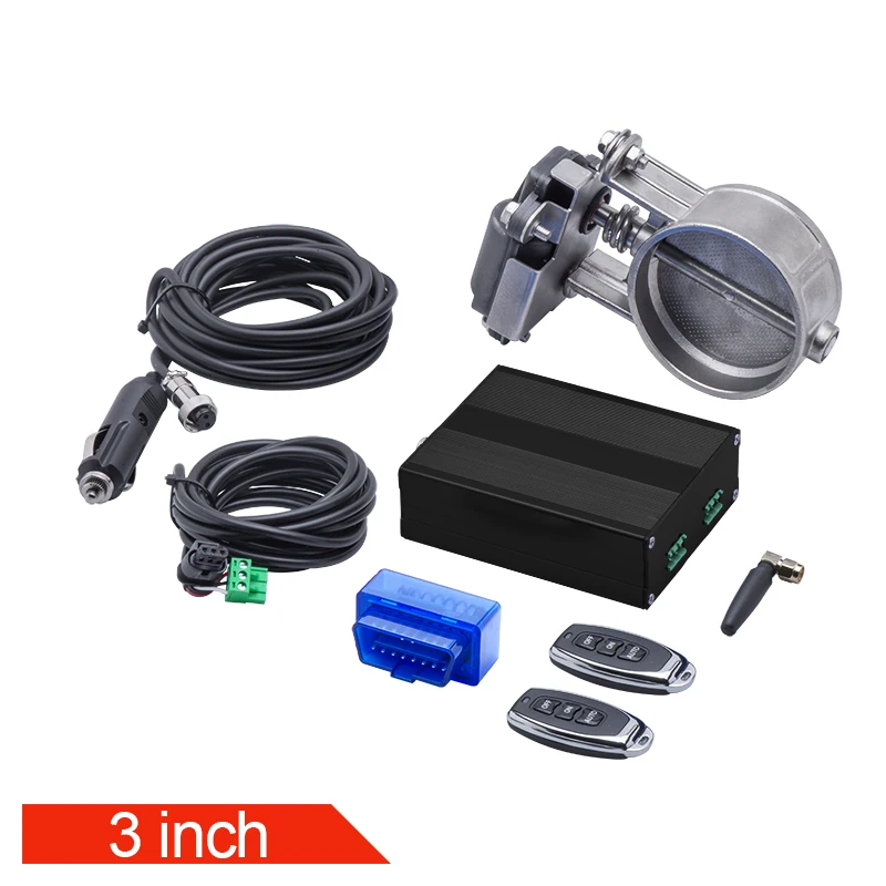 2"/2.36"/2.5"/2.75"/3" inch OBD2 Vacuum pump Exhaust Cutout Electric Control Valve Kit With remote control and APP control exhaust control valve exhaust pipe valve kit exhaust pipe valve