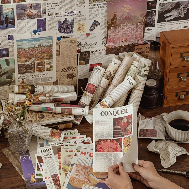 Рисунок 2 - винтажные бумажные буквы для журналов