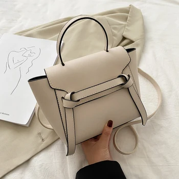 

New Fashion PU Leather Cute Flap Handbag For Women 2020 Shoulder Bag Ladies Small Retro Luxury Designer Crossbody Messenger Bag