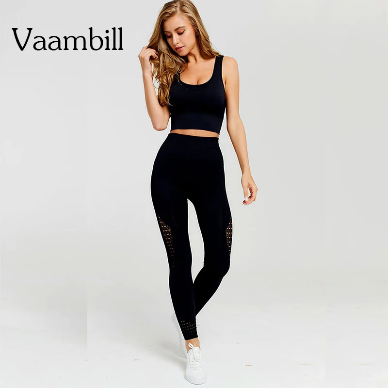 

Women's Seamless Leggings Sports Outfit Yoga Suit Woman Fitness Set Sport Wear Women Gym Workout Sets 2 Piece Sportwear